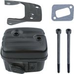 Adefol Chainsaw Exhuast Muffler kit for Husqvarna 340 345 346XP 351 353 with Gasket Bracket Screw Garden Power Tools Replacement Parts for Jonsered 2150 2153 544028301