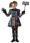 California Costumes Girls' Neon Nightmare Clown Halloween Fancy Dress Costume