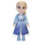 Frozen Disney 2 Elsa Travel Doll, 14”/ 35cm Tall Doll Includes Film Inspired Iconic Fashion Dress, Boots and Long Plaited Hair for Added Play, for Girls Aged 3+