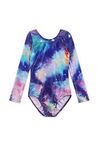 Gymnastics Leotard For Girls Stripe Starry Sky Long Sleeves