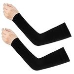 Sleeves to Cover Arms,Arm Sleeves Men,Arm Sleeves Women,Uv Protection Sleeves,Gaming Sleeve,Arm Protection Sleeves,Sun Protection,Compression Sleeve Arm,Ice SleeveAEYURUID Black Armsleeve