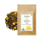 Zyanna Mango Green Tea- Green Tea with Dried Mango (100g- 50 Cups), Natural Ingredients, Brew Hot or Iced Tea