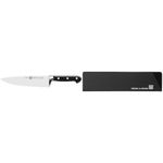 ZWILLING Chef's Knife, Blade Length: 20 cm, Wide Blade, Special Stainless Steel/Plastic Handle, Professional S, Silver/Black & Accessories Sheath,14 cm, Black