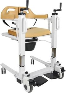Patient Lift Transfer Chair for Home, Transfer Lift Chair for Seniors 4 in 1 Portable Transfer Chair for Elderly with Commode & Seat Cushion Weight 290 lbs - Ships from USA