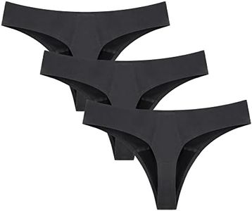 Mordlanka Period Underwear for Women Nylon Period Thong Leak Proof Panties Sexy Period Panties, 3-black, Large
