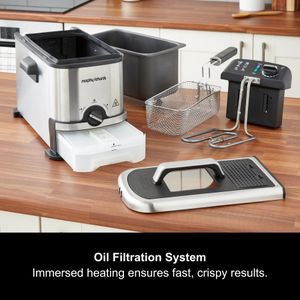 Morphy Richards 3L Deep Fat Fryer – Stainless Steel Electric Cooker