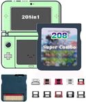 208 in 1 Classic Super Combo Game Cartridge, Retro Game Pack Card with 208 Games, Compatible with Various Consoles