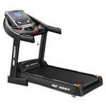 91-Durafit Panther | 5.5 HP Peak DC Motorized Foldable Treadmill | Auto Incline 18 Level |Max Speed 18 Km/Hr | Max User Weight 130 Kg | Free (DIY) Installation Assistance | Spring Suspension