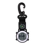 Gatuida Carabiner Fob Watch Keychain Watch Clip Watch Multipurpose Hanging Watch Electronic Pocket Watch Outdoor Clip On Watch Hiking Watch Hanging Fob Watch Carabiner Digital Watch