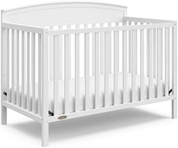 Graco Benton 5-in-1 Convertible Crib (White) – GREENGUARD Gold Certified, Converts from Baby Crib to Toddler Bed, Daybed and Full-Size Bed, Fits Standard Full-Size Crib Mattress