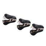 3 Pack Safety Staple Remover - Black Lightweight Staple Remover for Family, School, Office