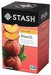 Stash Tea Peach Black Tea, 6 Boxes 