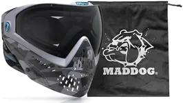 Maddog Dye i5 Thermal Dual-Pane Anti-Fog Lens Paintball Airsoft Mask Goggle System Combo with Microfiber Storage Bag | High Performance Safety Certified Protection - CB Urban Camo