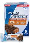 Pure Protein 50 g High Protein Bar - 20 g Protein - 6 Bars (Chocolate Peanut Butter)