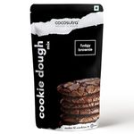 COCOSUTRA Cookie Dough Mix Fudgy Brownie | 100% Natural & Vegan | 3 Easy Steps for Perfect Cookies - Whisk, Scoop & Bake - 220 g