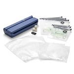 FoodSaver Handheld+ 2-in-1 Vacuum Sealing System, Handheld and Countertop Vacuum Sealer, Matte Indigo Blue