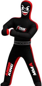 Un-Filled Wrestling Dummy for Kids – Youth Grappling Dummies BJJ, MMA, Jiu Jitsu & Judo Training Partner – Durable Martial Arts Practice Buddy (Black, 4ft / 48 Inches)