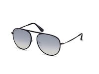 Tom Ford UV Protected Black Aviator Full rim Sunglasses for Men and Women - FT0621 57 01C