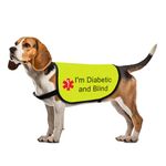 Funny Nervous Dog Jacket Vest Nervous of Dogs But Loves People Dog Slogan Vest Friendly Dog Gift (Diabetic and Blind-Large)