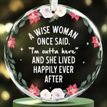 NewEleven Retirement Ornament, 2024 Retirement Gifts, Retirement Gifts for Women 2024, Funny Retirement Gift for Woman, Christmas Tree Decorations, First Retirement Christmas Ornament 2024