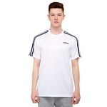 Adidas Men Polyester CLASSIC 3S TEE,Sports T-Shirts,WHITE , Large