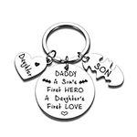Dad Keychain Gifts from Son Daughte