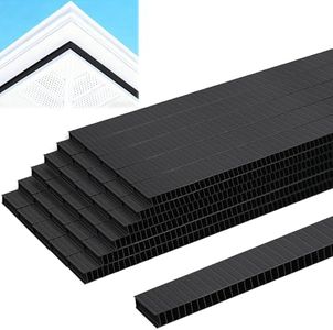 SFNSM 30pcs Continuous Soffit Vents Exterior Under Eave - 39.5" X 1-3/8" X 2/5" Soffit Strip Vent, Lightweight Ceiling Vent Vertical Flute Roofing Building Material