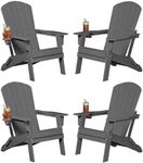 Plawdlik Folding Adirondack Chair, 