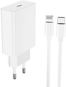 25W Cargador Carga Rapida Reemplazo para iPhone 14/14 Pro Max/14 Pro/14 Plus/12/13/ 11/XR/XS/XS MAX USB C Enchufe Adaptador Pared Charger Rapido 1.5M Cable