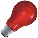 Eveready GLS Fire Glow Bulb - Red - Bayonet Cap B22 - 60w (Pack of 10)