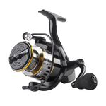 Lacusmall Spinning Fishing Reel, Saltwater Freshwater Spinning Fishing Reel, HE Series 22LBs Max Drag, 12 Ball Bearings,5.2:1,1000,3000,4000, 5000 Series（3000）