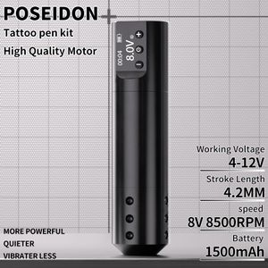 POSEIDON Wireless Rotary Tattoo Kit – Cordless Machine for Artists