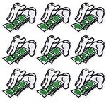 PAGOW 9PCS Counting Money Iron-on P