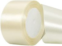 22m Ivory White Ribbon Satin Ribbon