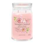 Yankee Candle Signature Scented Candle | Fresh Cut Roses Large Jar Candle with Double Wicks | Soy Wax Blend Long Burning Candle | Perfect Gifts for Women