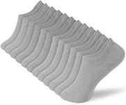 BenSorts No Show Liner Socks Women Flat Boat Line Non Slip Low Cut Invisible Hidden sock Gray 6 Pairs Size 9 10 11