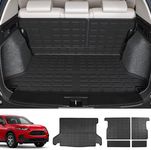 xipoqix Trunk Mat Backrest Mats Compatible with 2016-2022 Honda HRV Cargo Liner Back Seat Protector Replacement for 2016-2022 Honda HR-V Accessories (Compatible with 16-22 HRV, Cargo Mat+Backrest Mat)