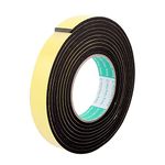 sourcingmap 25mmx4mm Single Sided Sponge Tape Adhesive Sticker Foam Glue Strip Sealing 3 Meters 10' (Pack of 1)