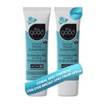 All Good Facial Mineral Sunscreen Lotion SPF 30 | Daily Face Moisturizer, Nourishing Botanicals, Hyaluronic Acid, Green Tea, Aloe, Calendula, Raspberry Seed Oil | Free From Nasty Chemicals (1.7oz) (2-Pack)