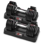 EnterSports 12kgx2 26.5 LBS Pair Adjustable Dumbbell Set Quick Adjustment Space-saving Adjustable Dumbbell with Non-Slip Handle Adjustable Weight 5 Levels-2-12 kg (4.5-26.5lbs), adjustable dumbbell weights set of 2 Suitable for Women Men Home Office Gym Body StrengthTraining (12kg x2)