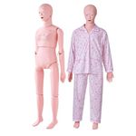 VEVOR Nursing Training Manikin, Female Life Size Demonstration Human Manikin for Nursing Training, Multifunctional Education Teaching Model Supplies, PVC Anatomical Mannequin Body Care Simulator Model