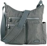 MHCNLL Crossbody Bag with Anti Theft RFID Pocket - Women Lightweight Water-Resistant Purse, Dark Gray