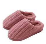 Winter Indoor Slipper for Women Soft Fur Home Flip Flop Slides Unisex Carpet Slippers for Bedroom House Sandals Slip On (D-Pink UK-6)