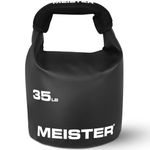 Meister BEAST Portable Sand Kettlebell - Soft Sandbag Weight - 35lb / 15.9kg - Black