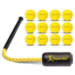 Rope Bat - The Ultimate Hitting System w/Soft Training Balls - Baseball & Softball Swing Trainer, Training Tool, Batting Aid