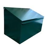 Indoor Outdoors Metal Parcel Delivery Box for Letters and Small Packages - Waterproof and Secure Container, Courier Package, Postbox, Drop Box Deliveries - Without Lock