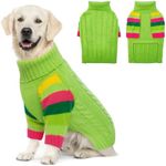 IECOii Extra Large Dog Sweater,XXXXL Dog Sweater for Large Dogs Boy Girl,Extra Large Breed Dog Sweater Christmas Knitted Jumper for Fall Winter,Warm Turtleneck Big Dog Sweaters for Great Dane,Doberman