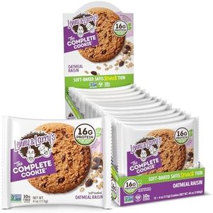 Lenny & Larry's The Complete Cookie, Oatmeal Raisin, 4 Ounce Cookies - 12 Count, Soft Baked, Vegan and Non GMO Protein Cookies