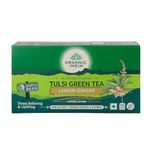 Organic India Tulsi Green Tea Lemon Ginger 100 Teabags