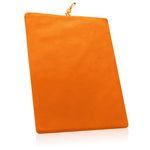 BoxWave Case Compatible with iPad (3rd Gen 2012) - Velvet Pouch, Soft Velour Fabric Bag Sleeve with Drawstring - Bold Orange